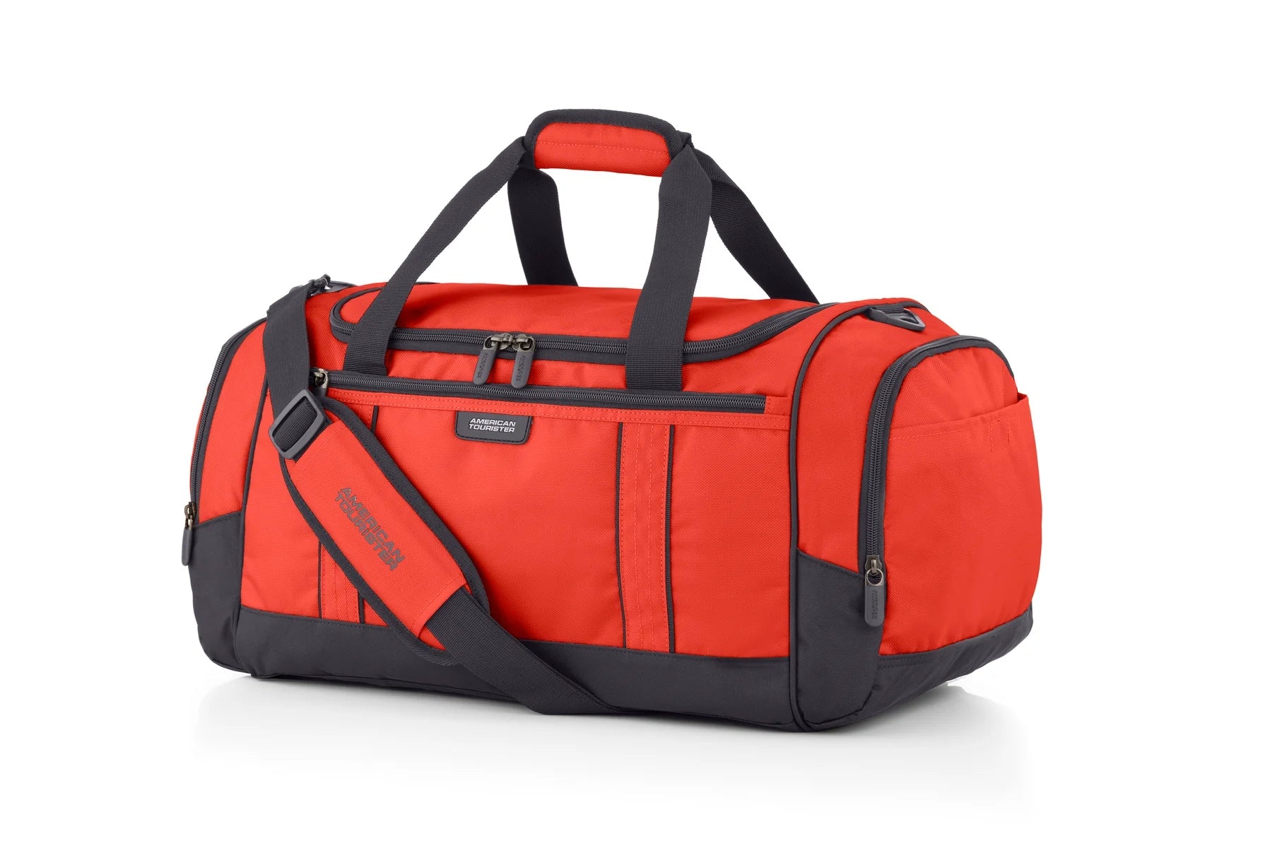 American Tourister X BAG 57cm Duffle Travel Bag - Spicy Orange | Lightweight Carry-On Luggage for Weekend Trips & Gym Use