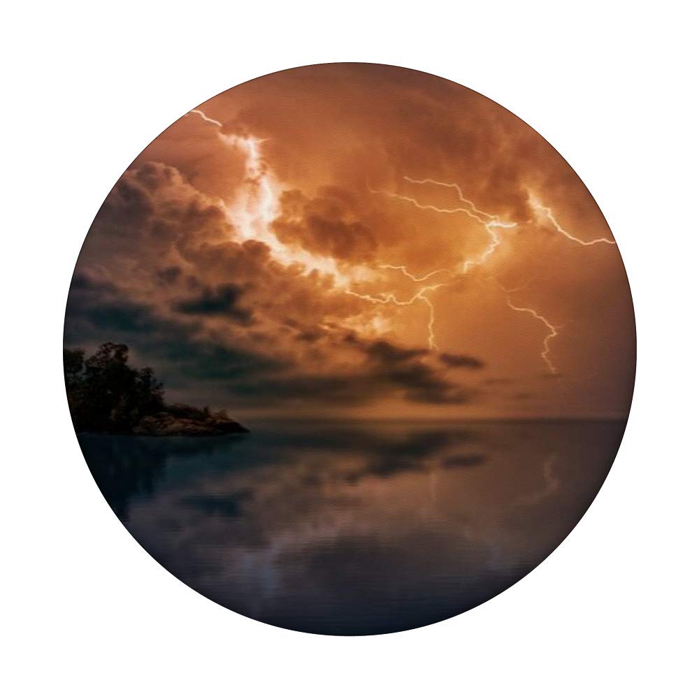 Storm Lightning Bolt Flash Ocean Winter Phone Grip - PopSockets Stand for iPhone, Samsung & Tablets - Perfect for Travel, Work & Outdoor Adventures