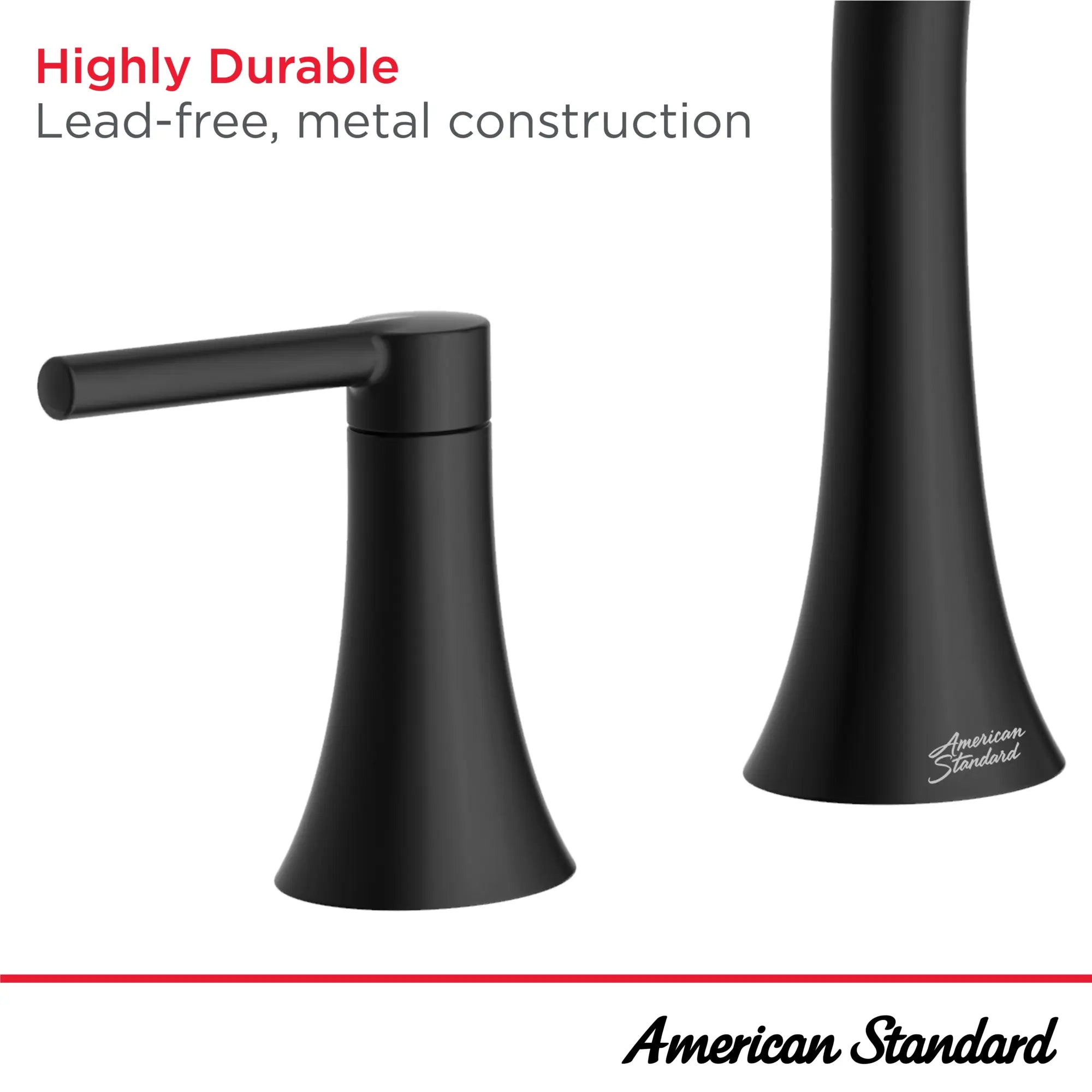 Delsea 8 Inch Widespread Bathroom Faucet - Modern Matte Black Finish for Vanity Sink, Perfect for Home Bathroom Renovation and Upgrade