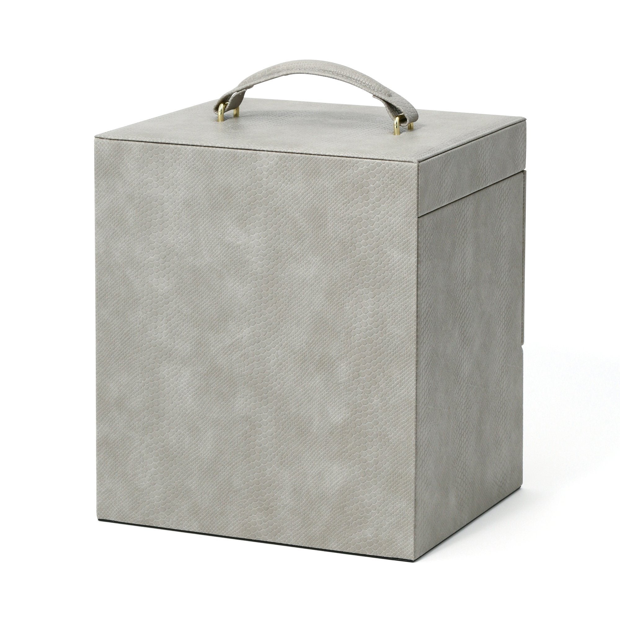 Flavia Cosmetic Organizer Box - Gray Makeup Storage Case for Vanity, Travel & Bathroom Organization