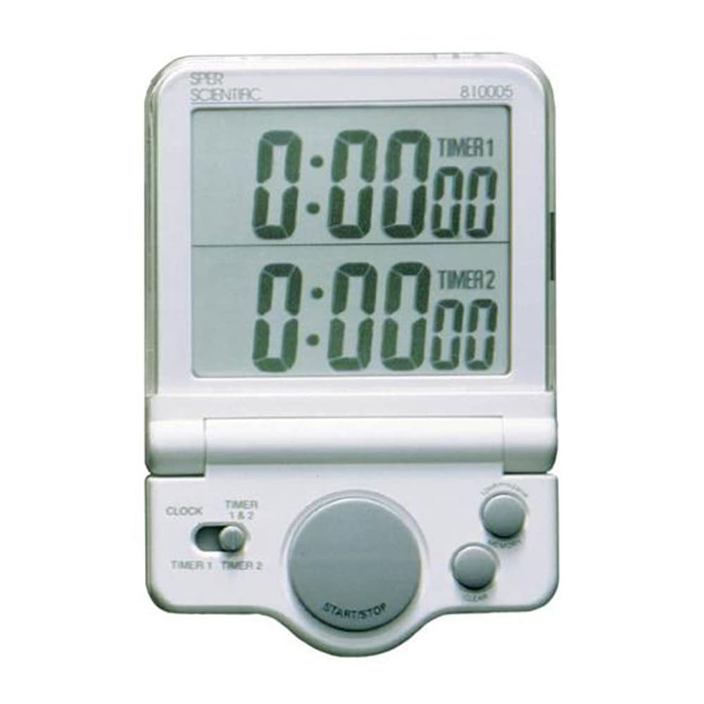 Sper Scientific 810005C Easy-to-Read Large Digital Timer with 5