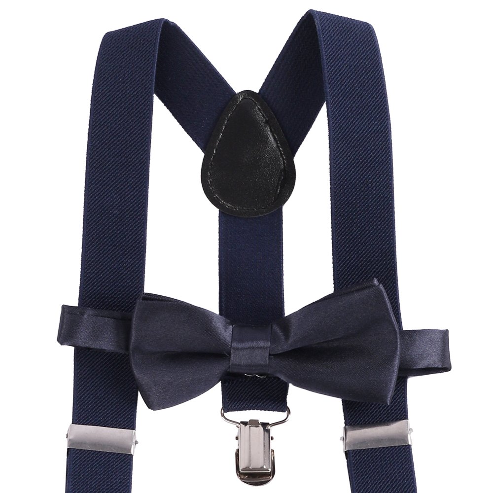 Baby Boys Cake Smash Outfit Set - 3PCS Diaper Suspenders, Pants & Bow Tie for 1st & 2nd Birthday Photo Props (Navy Blue, 3-24 Months) | Perfect for Birthday Parties, Cake Smash Photography & Special Occasions