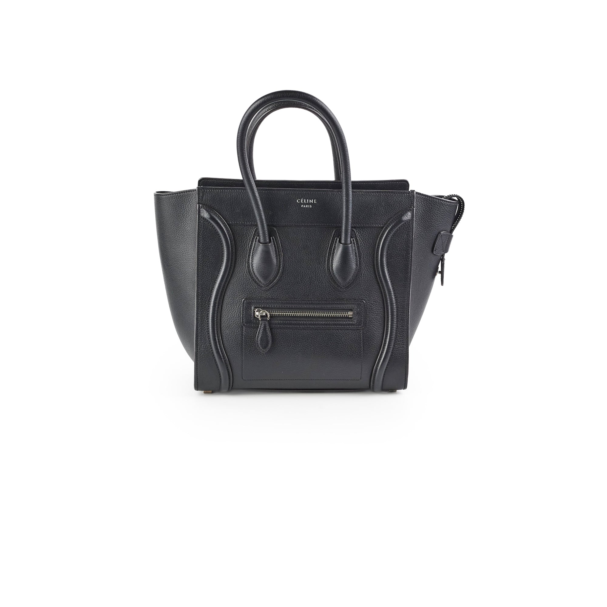 Celine Micro Luggage Black Leather Handbag - Luxury Designer Crossbody Bag for Women | Perfect for Work, Travel & Everyday Use
