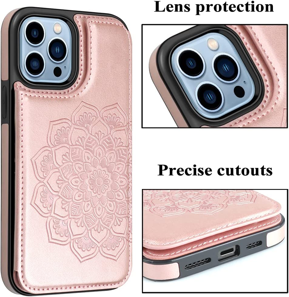 iPhone 14 Pro Max Case - Shockproof Protective Cover with Rose Gold Finish | Perfect for Everyday Use, Travel & Outdoor Activities