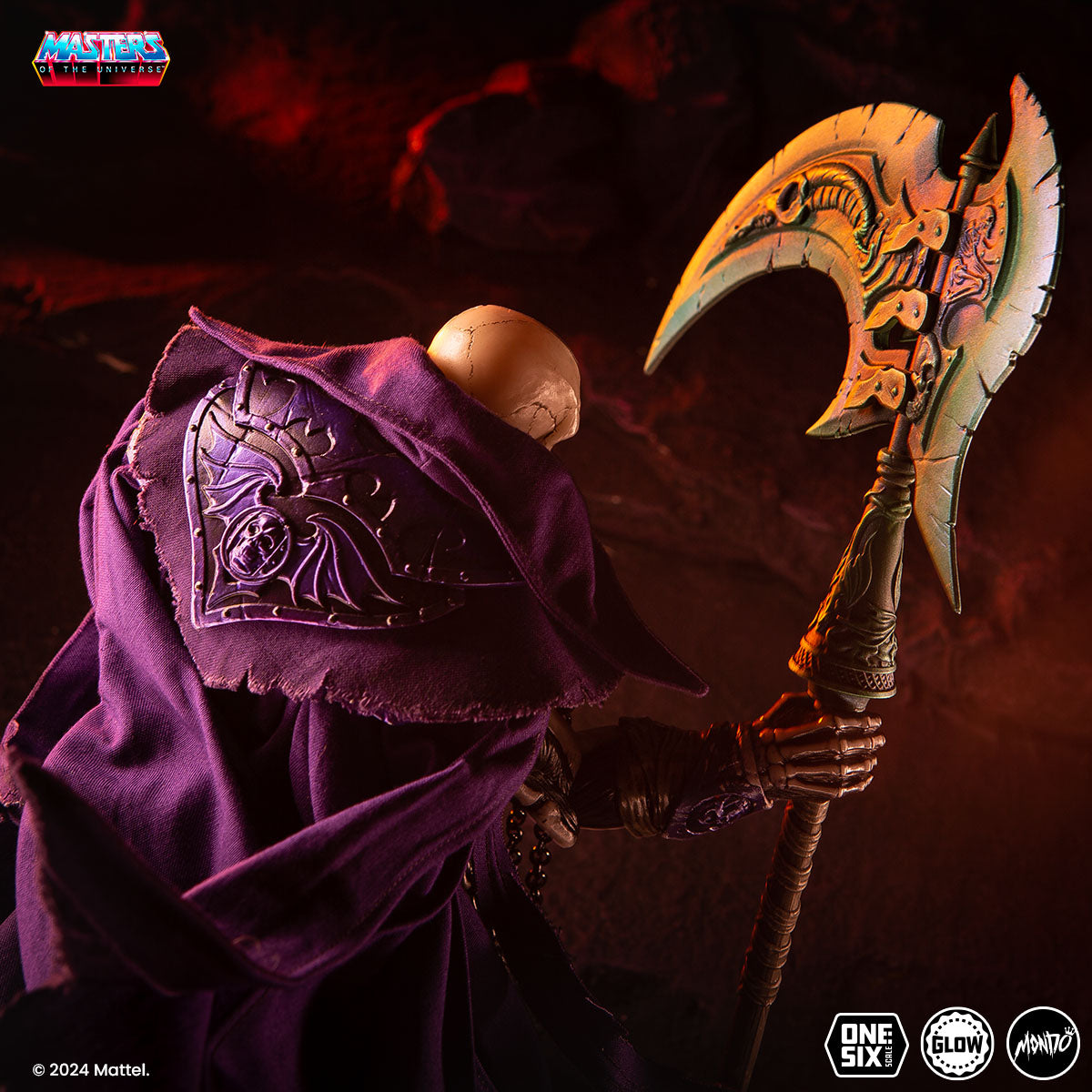 Masters of the Universe Scare Glow Deluxe 1/6 Scale Action Figure - Timed Edition Collectible for Display & Role Play | Perfect for Fans, Collectors, and Home Decor