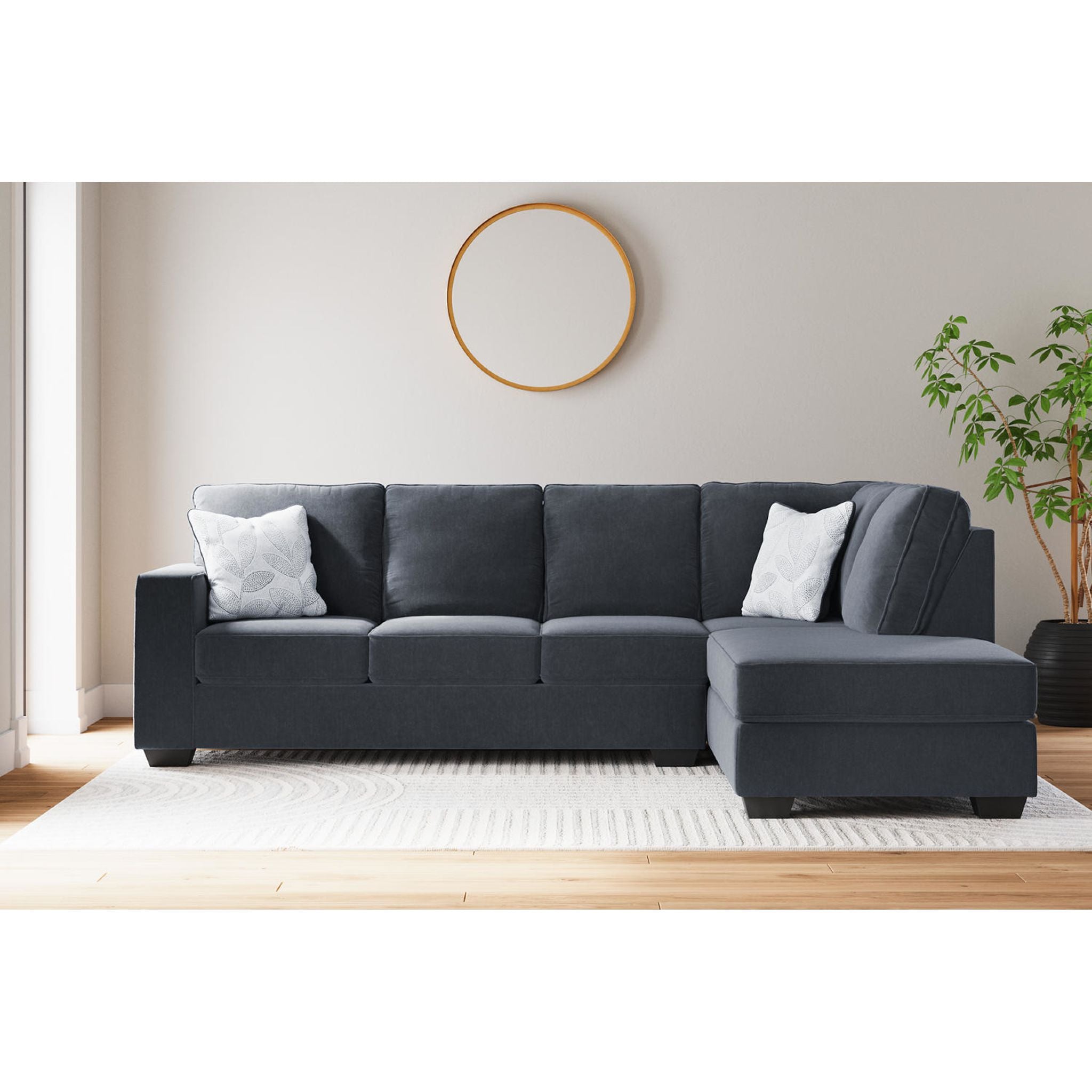 Altari 2-Piece Sectional Sofa with Chaise Lounge - Modern L-Shaped Living Room Furniture for Small Spaces & Apartments