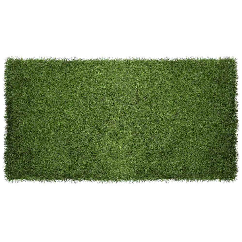 2 ft. x 2 ft. Artificial Grass Deck Tiles - Premium Faux Zoysia Grass Plastic Flooring for Patio, Balcony & Outdoor Spaces (Set of 4, Green) - Perfect for Decks, Poolside & Rooftop Gardens