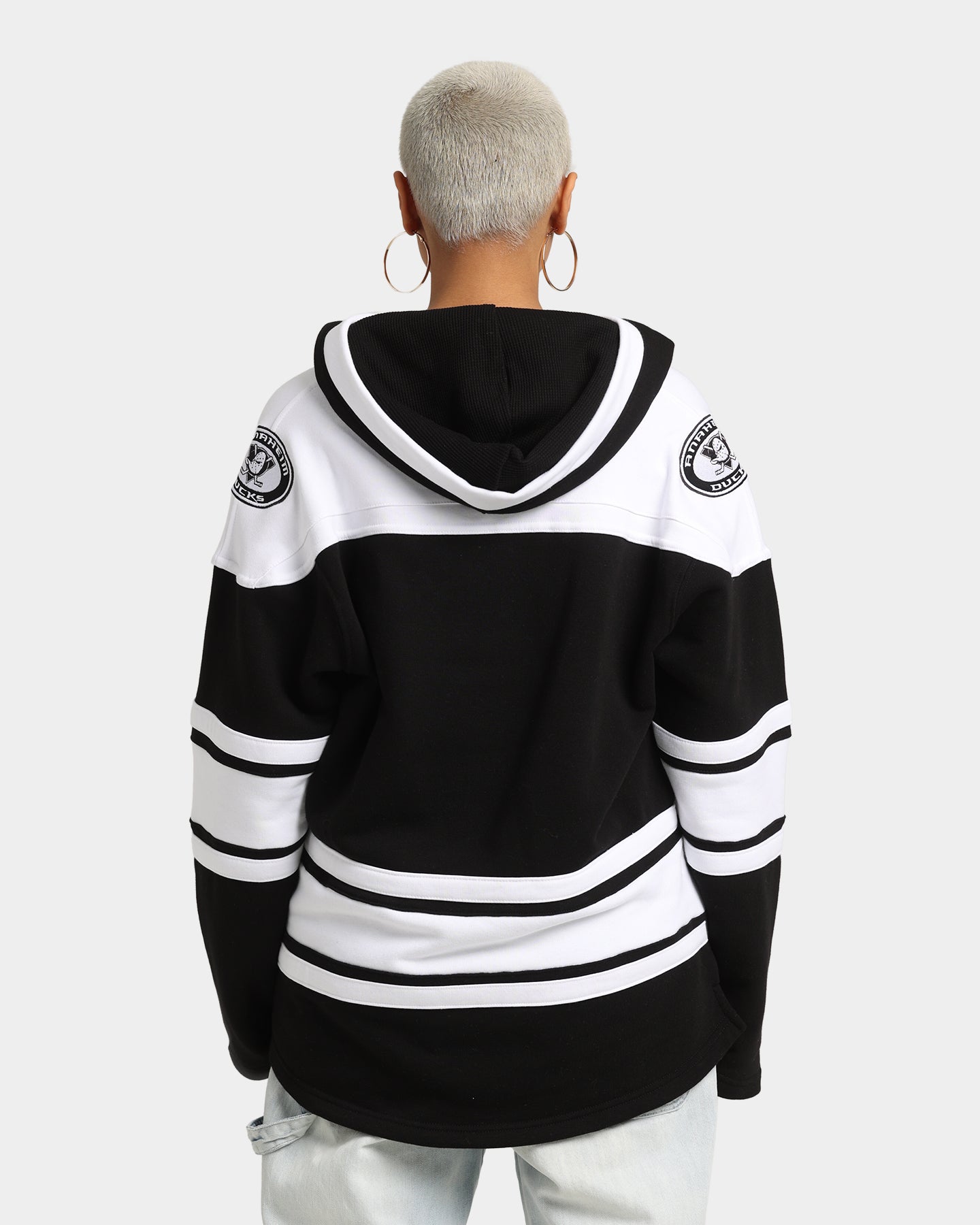 47 Brand Anaheim Ducks NHL Superior '47 Lacer Hoodie - Jet Black Men's Pullover Sweatshirt for Hockey Fans & Streetwear Fashion | Game Day & Casual Wear