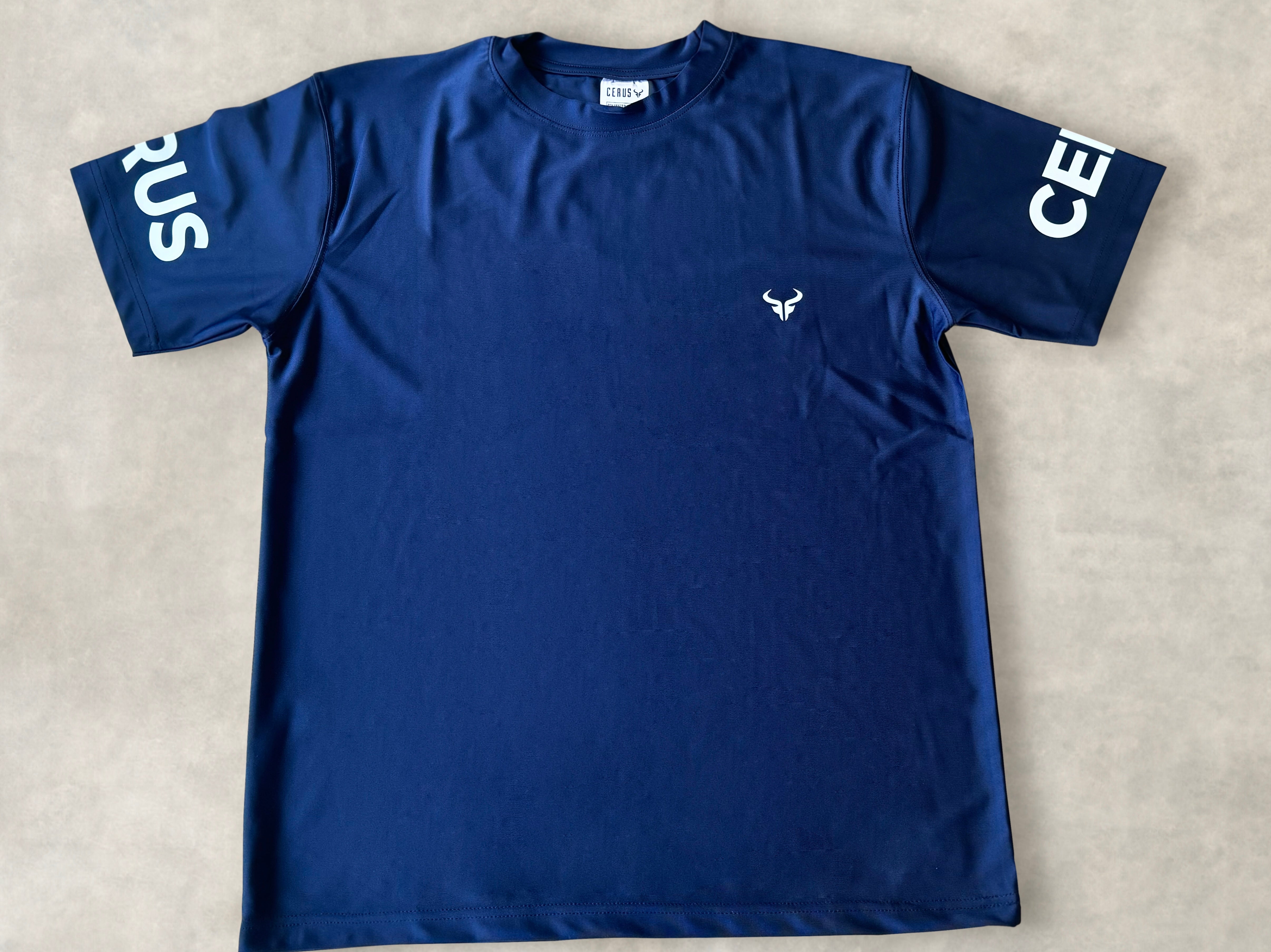 Cerus Navy Apex Men's T-Shirt - Premium Cotton Crew Neck Tee for Casual Wear & Everyday Comfort | Gym, Workout, Lounge & Street Style Outfits