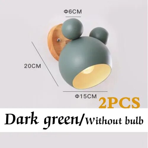 Disney Mickey Mouse Wall Light for Kids Room - LED Night Light for Nursery, Bedroom & Playroom - Perfect for Bedtime, Decor & Safe Nighttime Illumination