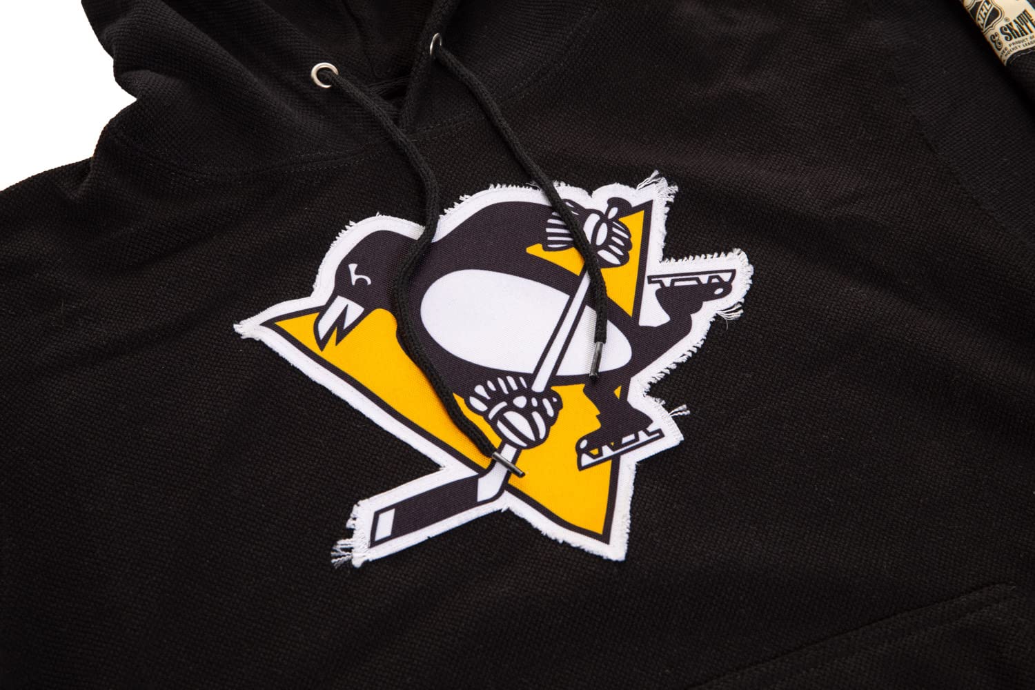 Calhoun NHL Surf & Skate Unisex Waffle Frayed Patch Pullover Hoodie – The Coastal Collection | Cozy Casual Wear for Beach, Skate Park & Street Style