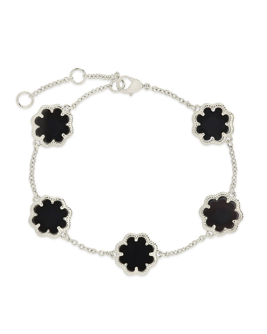 Rose Petal Station Bracelet for Women - Dainty Floral Charm Adjustable Bangle for Everyday Wear, Gift for Her, Wedding, Anniversary & Special Occasions