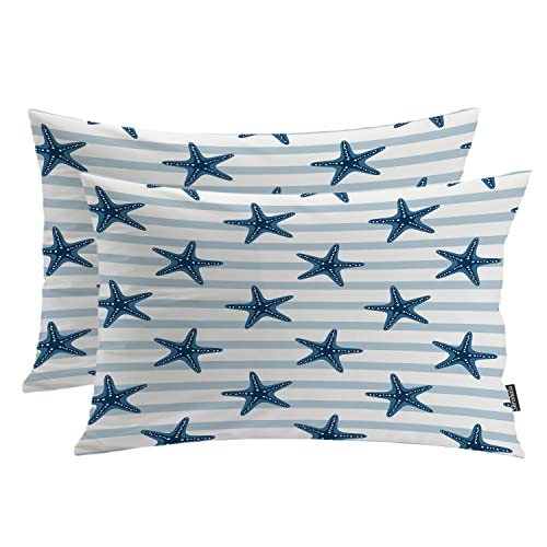 Ocean Marine Organism Starfish Stripe Blueb