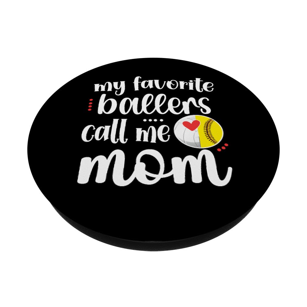 Softball & Volleyball Mom PopSockets Grip - Custom Phone Stand & Holder for Sports Fans | Perfect for Games, Practice & Team Spirit