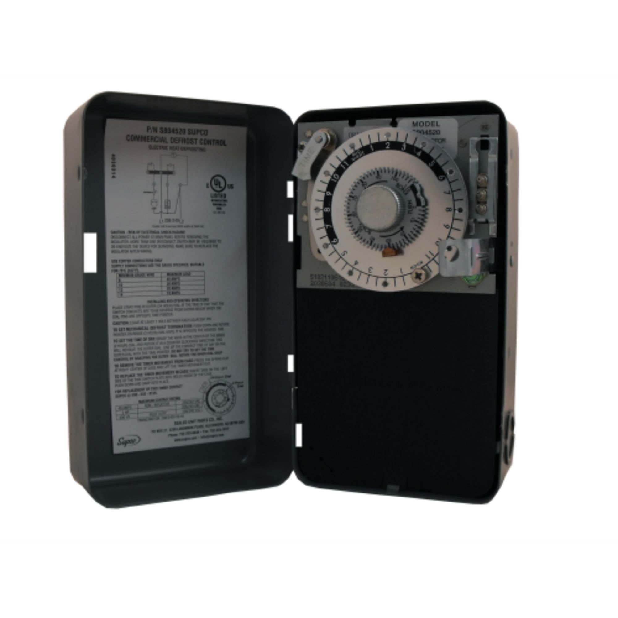 Supco S8045-20 Commercial Defrost Timer Replacement for Paragon 8045-20 - Heavy Duty Refrigerator & Freezer Defrost Control - Ideal for Restaurant, Grocery Store & Commercial Kitchen Equipment