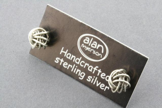 Oxidized Knot Ball Stud Earrings for Women - Vintage Boho Chic Jewelry - Perfect for Parties, Weddings & Everyday Wear