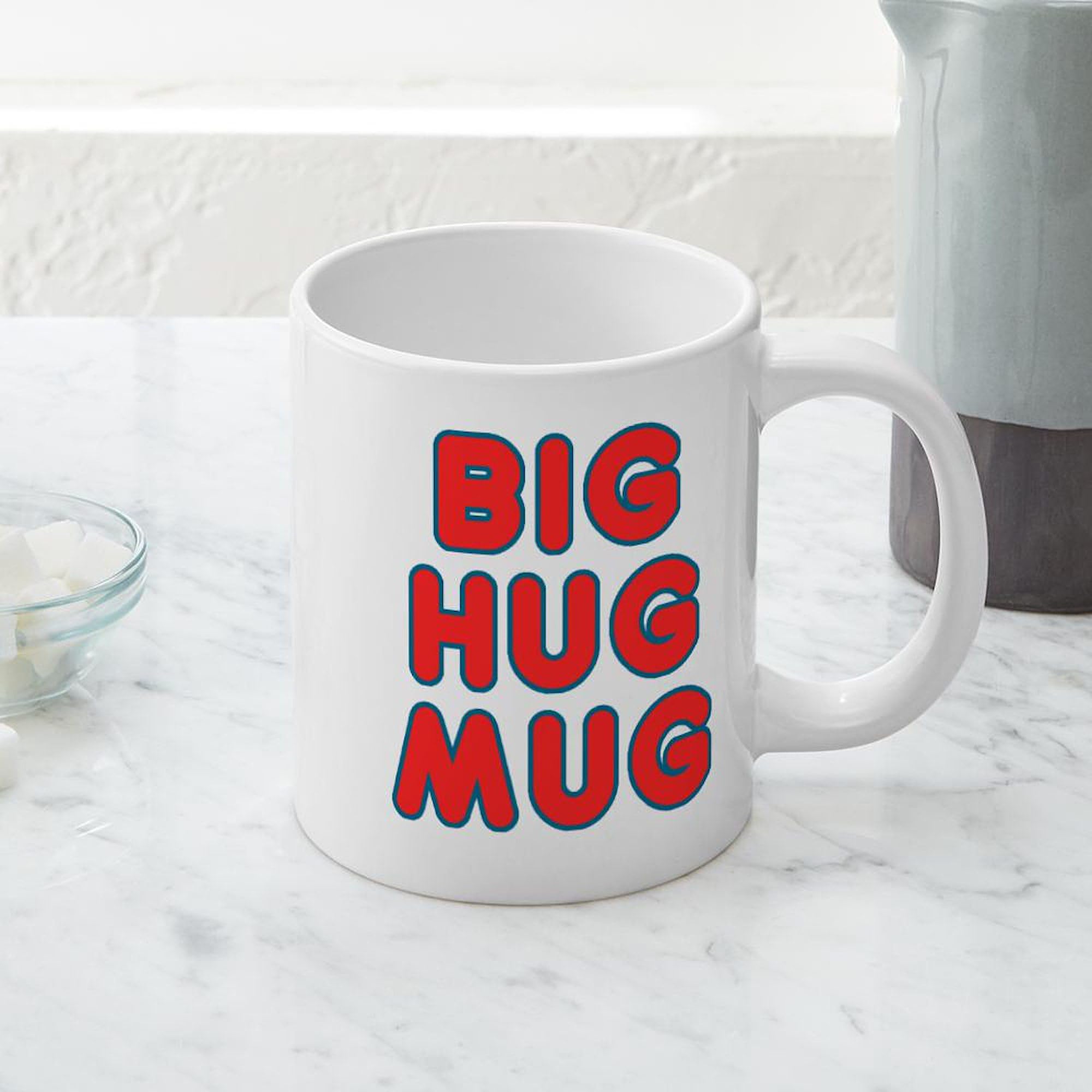 Big Hug Mug - 20 oz Large Ceramic Coffee Cup for Tea & Hot Drinks - Perfect for Home, Office, or Gift Giving