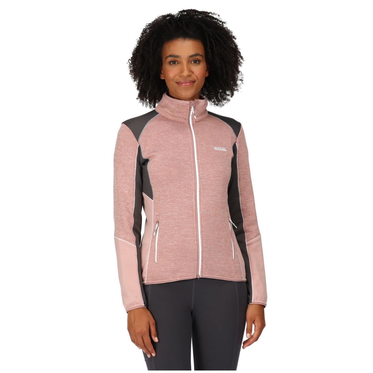 Regatta Lindalla V Women's Knitted Fleece Jacket - Warm Winter Coat for Outdoor Hiking, Camping & Casual Wear