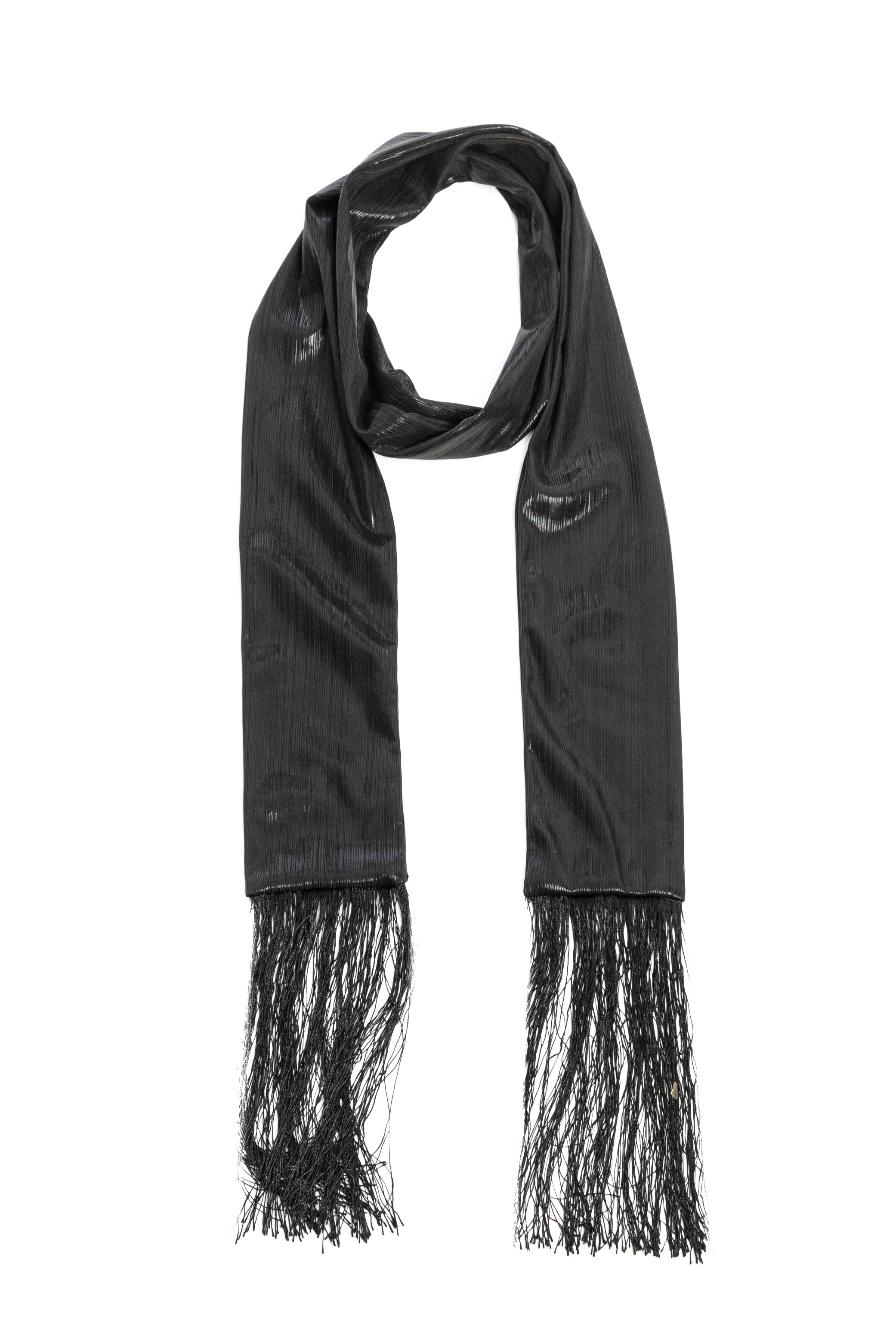 Hand Stitched Skinny Tassels Scarf - Lightweight Fashion Accessory for Women | Perfect for Fall, Winter & Everyday Outfits