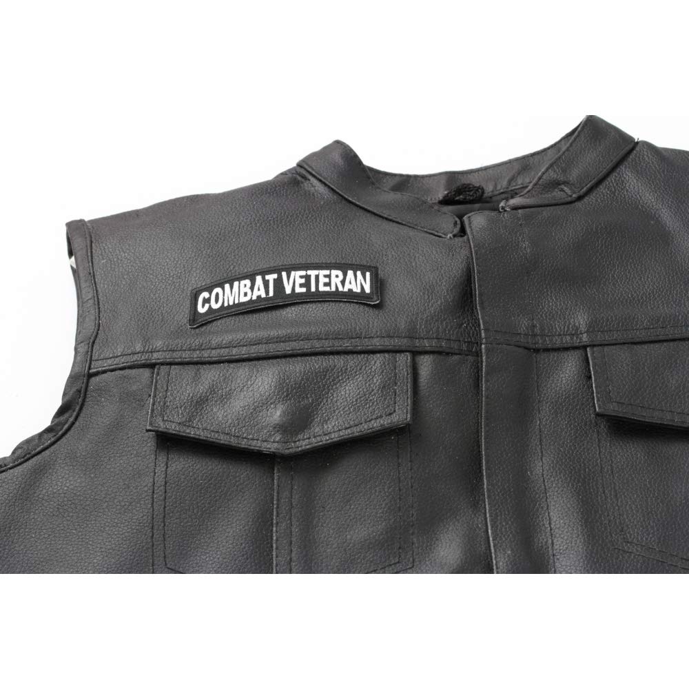 Combat Veteran Patch - Military Velcro Morale Patch (P3365) for Army, Navy, Air Force - Perfect for Tactical Vests, Backpacks & Military Apparel
