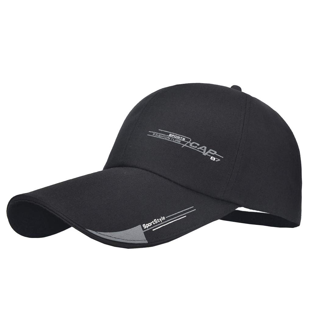 Men's & Women's Adjustable Baseball Cap - Cotton Embroidered Sun Hat with Large Visor for UV Protection - Perfect for Outdoor Sports, Hiking, and Summer Fashion