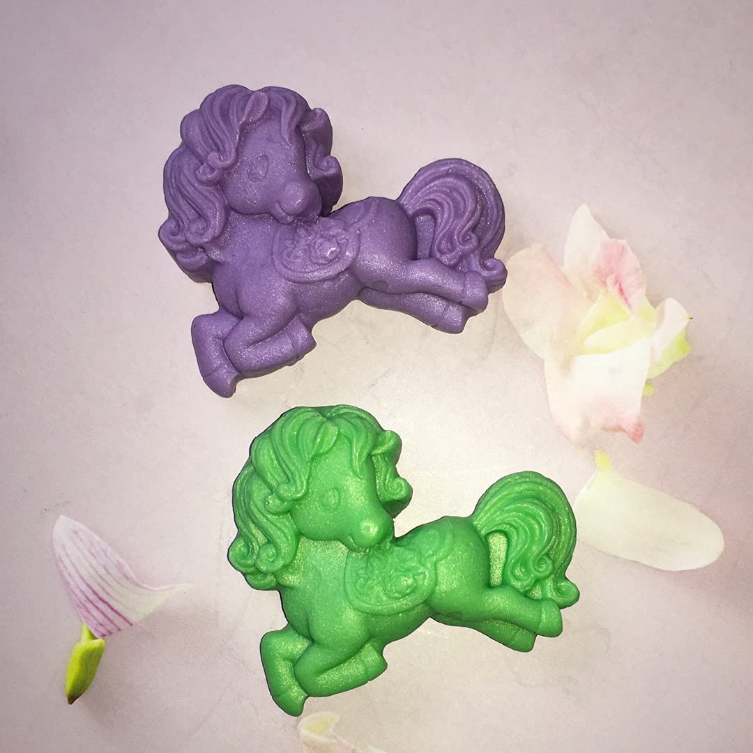 Handmade Natural Baby Unicorn Soap Gift Set - 2 Pack (50g Each, Total 100g) | Paraben & SLS Free | Perfect for Kids Birthday Gifts, Diwali Presents & Party Favors | Gentle for Sensitive Skin | Ideal for Bath Time & Special Occasions
