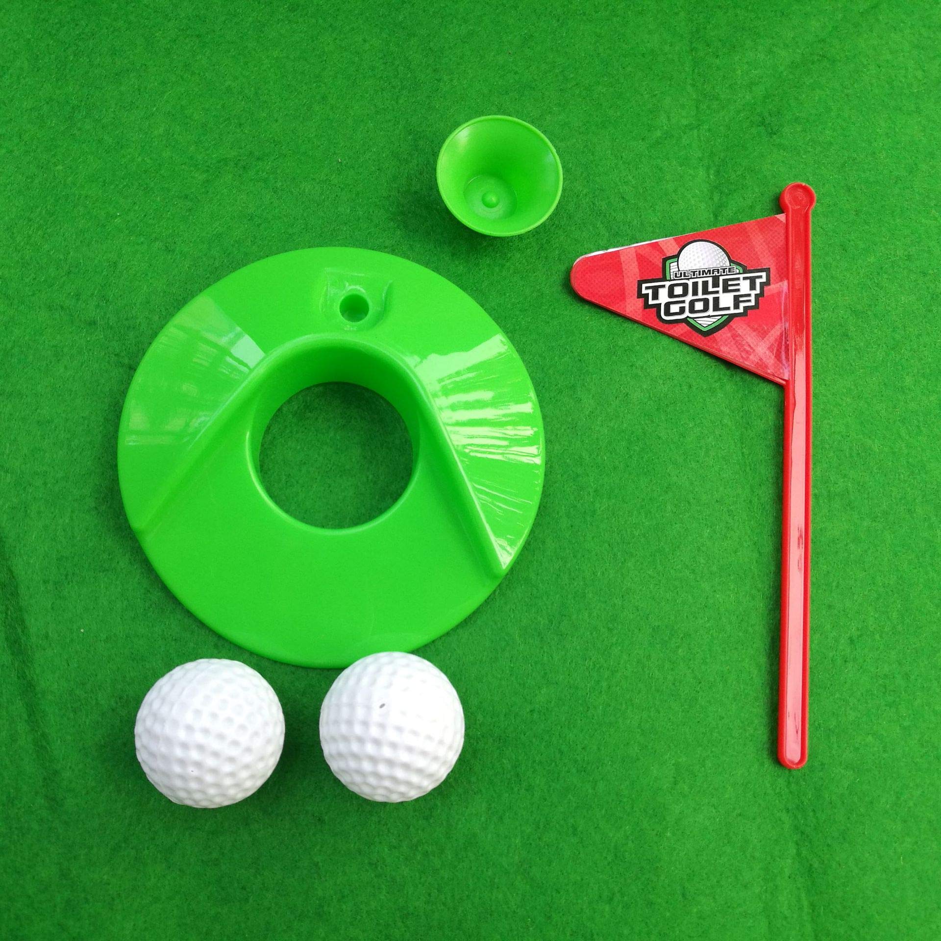 Mini Golf Toilet Toy Set - Fun Sports & Leisure Game for Kids & Adults - Perfect for Indoor Play, Parties & Office Desk Entertainment