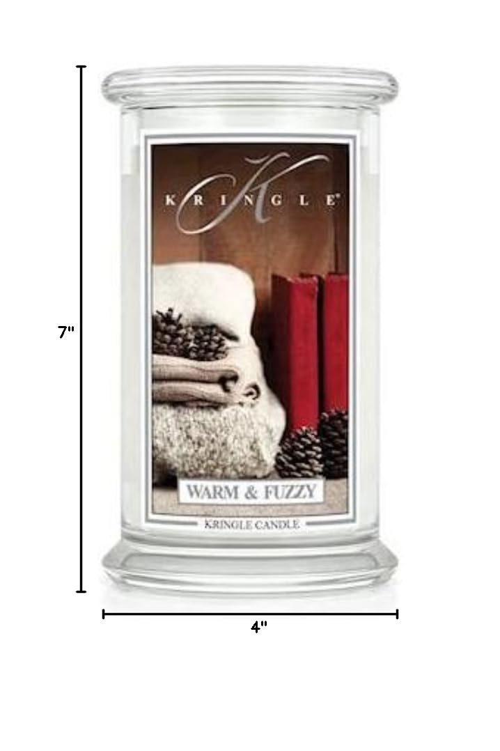 Kringle Candles Large 22oz 2-Wick Scented Jar Candle - 100 Hour Burn Time, Warm & Cozy Home Fragrance for Living Room, Bedroom & Relaxation