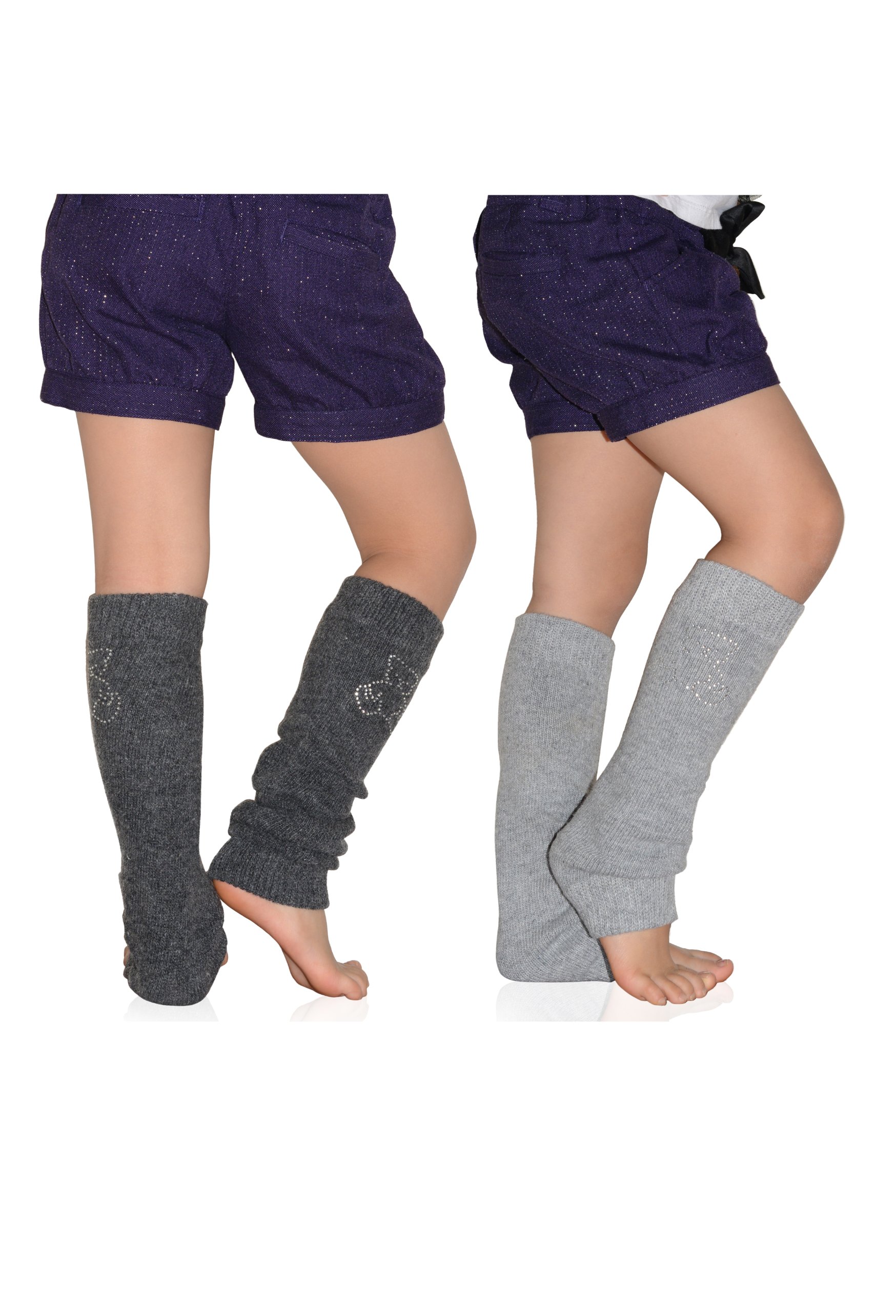 Stylish Bejeweled Teddy Bear Leg Warmers for Kids - 1, 2, or 3 Pack Options | Perfect for Dance, Costumes & Winter Outfits