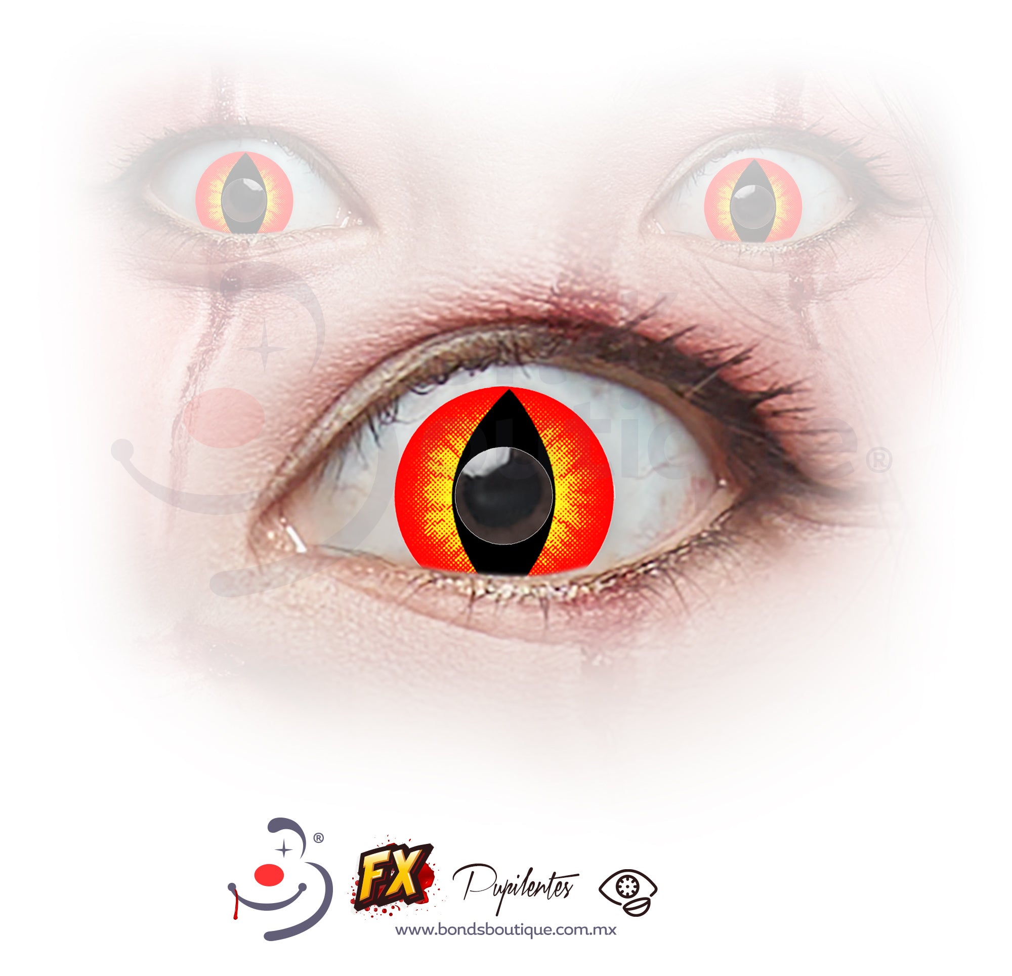 K32 Devil Colored Contact Lenses - Halloween Costume, Cosplay & Party Eye Accessories for a Bold Look