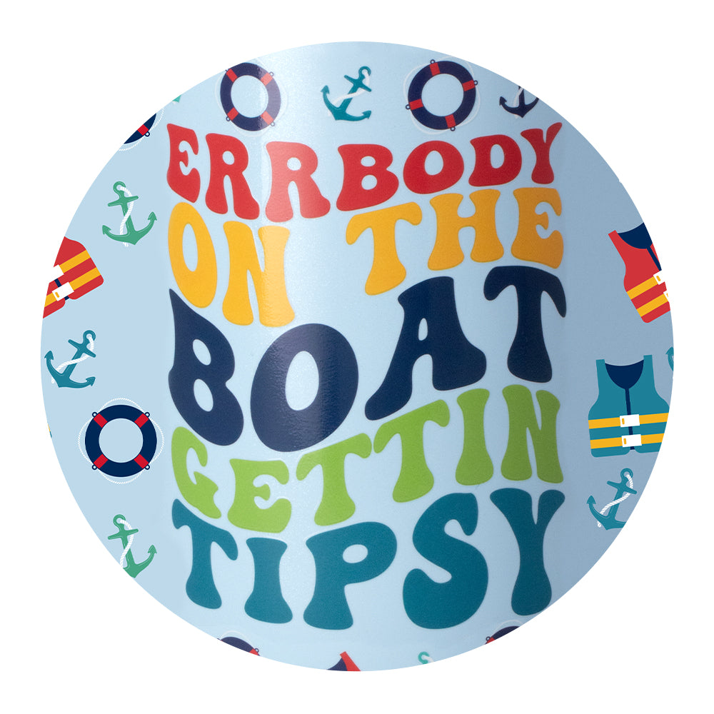 Errbody On The Boat EZ Fill 32oz Water Bottle - Leak Proof & Easy Fill Design for Outdoor Activities, Gym, and Travel