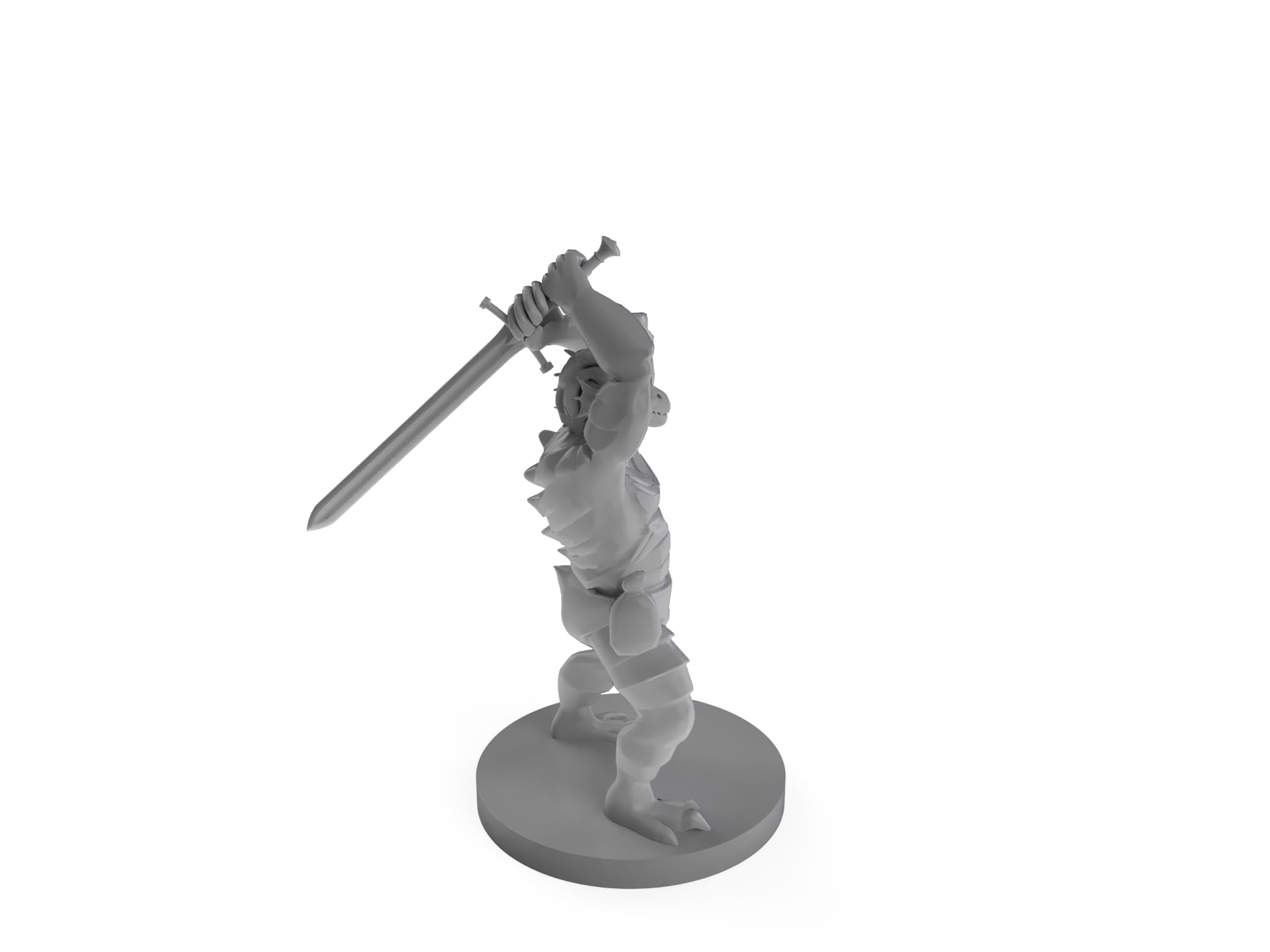 Dragonborn Barbarian with Sword - D&D Tabletop Miniature for Dungeons & Dragons RPG Campaigns & Wargaming