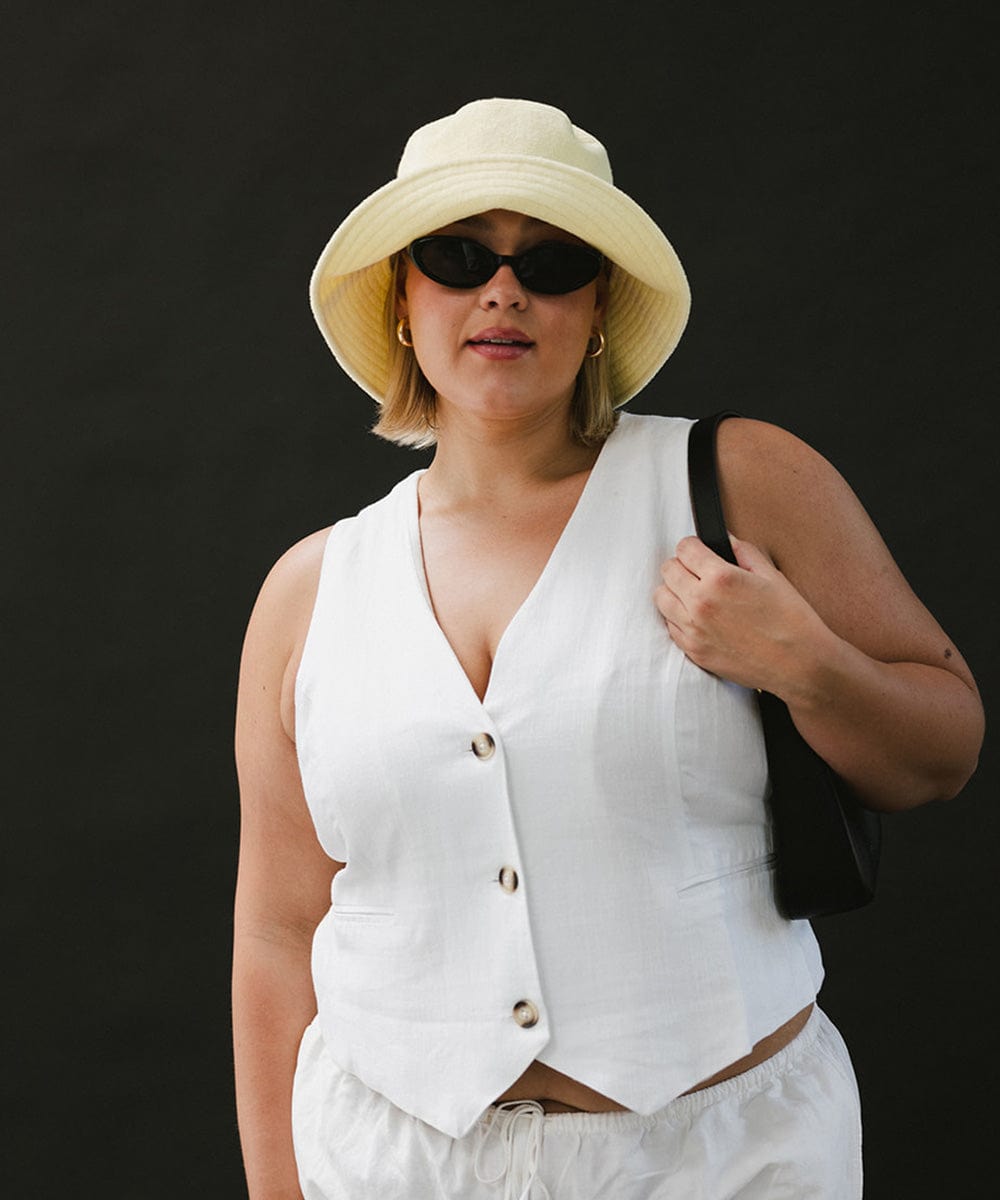 Blair Terry Bucket Hat for Women - Summer Sun Protection Outdoor Casual Hat - Perfect for Beach, Hiking, and Travel Accessories