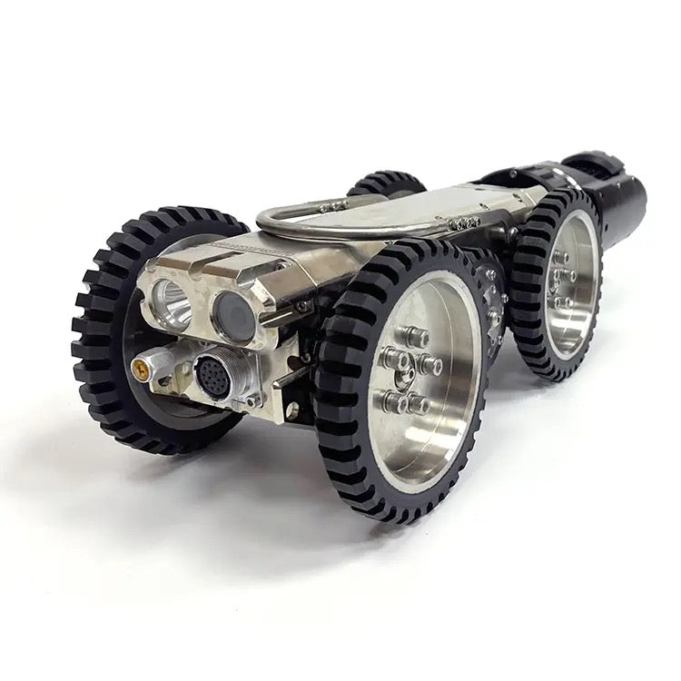 2MP Zoom Inspection Sewer Pipe CCTV Crawler Robot - Professional Drain Pipe Camera for Plumbing, Sewer Line & Underground Pipe Inspection (Home, Industrial & Municipal Use)