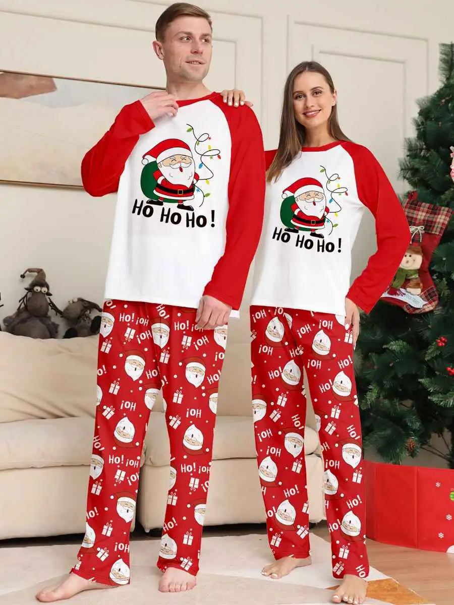 Santa Claus Family Matching Christmas Pajamas Sets - Cozy Holiday Sleepwear for Kids & Adults - Perfect for Christmas Morning & Family Photos