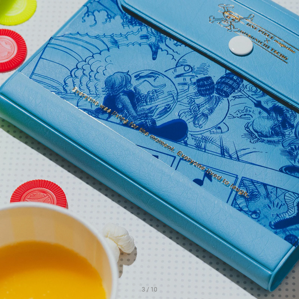 Hobonichi Techo 2025 ONE PIECE A6 Planner Cover - Banquet Blue Edition | Original Size Japanese Diary Cover for Anime Fans | Perfect for Daily Planning, Journaling & Gift Giving