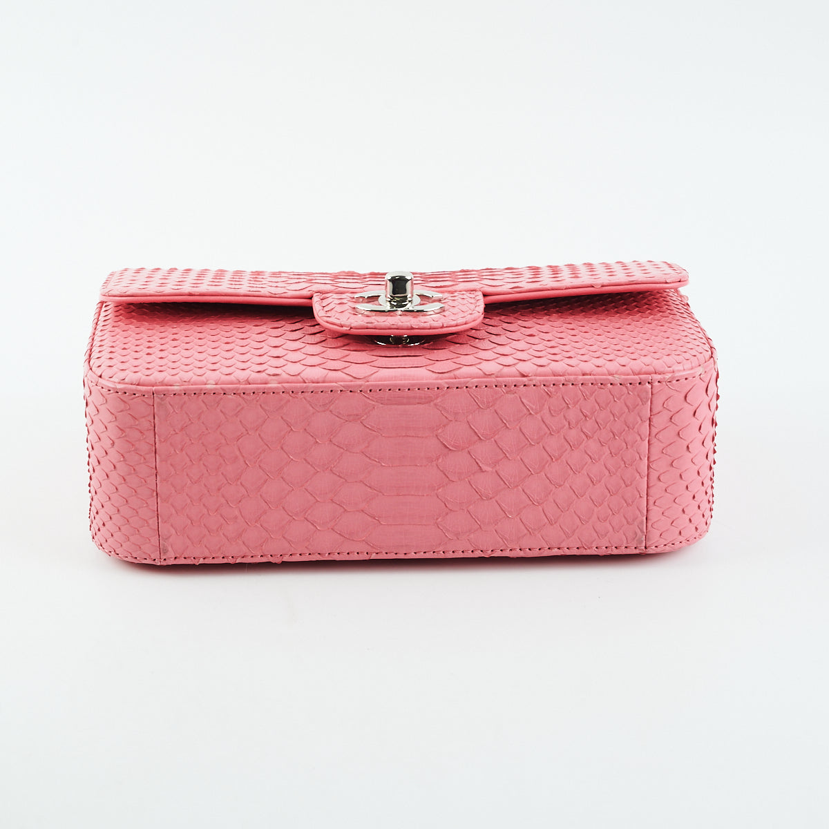 Chanel Python Rectangular Mini Classic Flap Pink Handbag - Luxury Designer Crossbody Bag for Women | Perfect for Evening Parties, Date Nights & Special Occasions