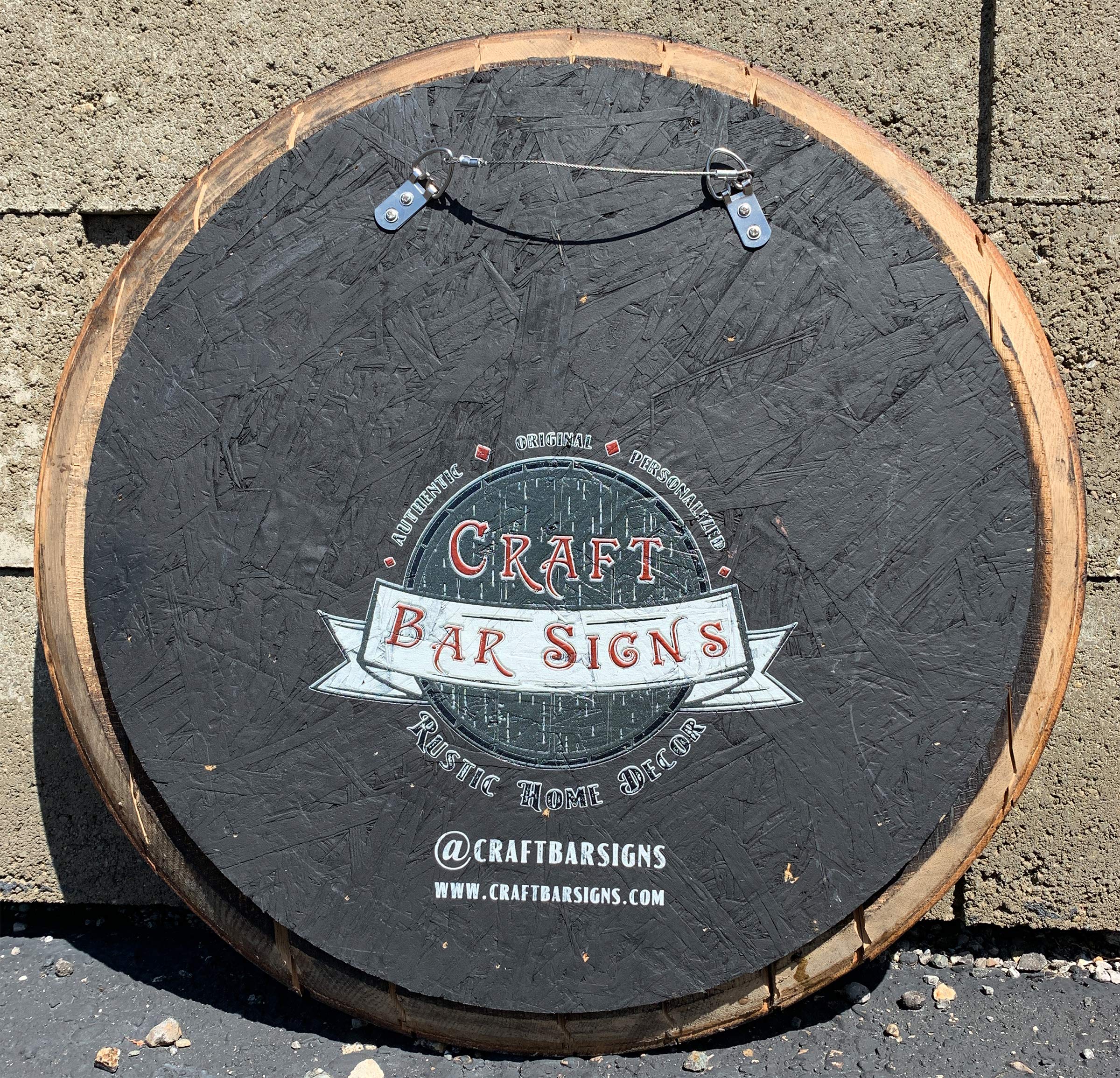 Personalized Whiskey Barrel Lid Sign - Rustic Wood Wall Art for Home Bar, Winery & Man Cave - Custom Established Date - Perfect for Wine Cellar, Pub & Drinking Bar Decor