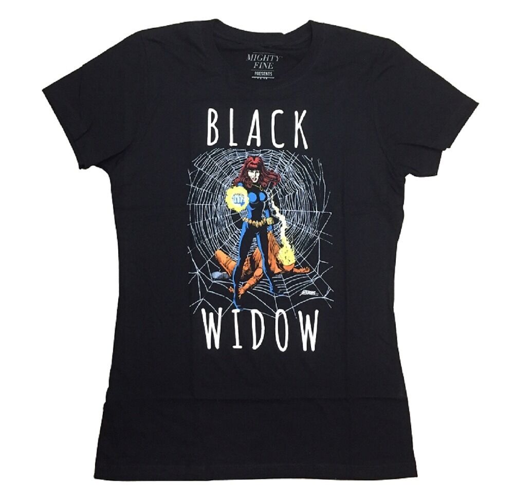 Black Widow Avengers Marvel Comics Junior T-Shirt for Kids - Superhero Costume & Casual Wear