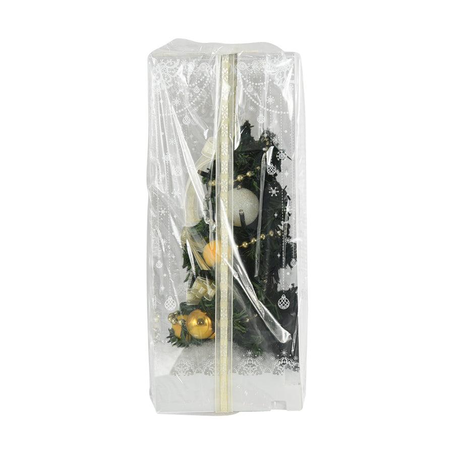 ELITE LED Table Top Mini Christmas Tree 27cm Gold - Perfect for Holiday Home Decor, Office Desk & Festive Party Centerpiece