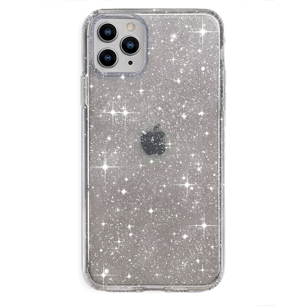 Sparkle Grey Stardust Glitter iPhone Case - Protective & Stylish Phone Cover for iPhone 13/14/15 Pro Max - Perfect for Parties, Events & Everyday Glam