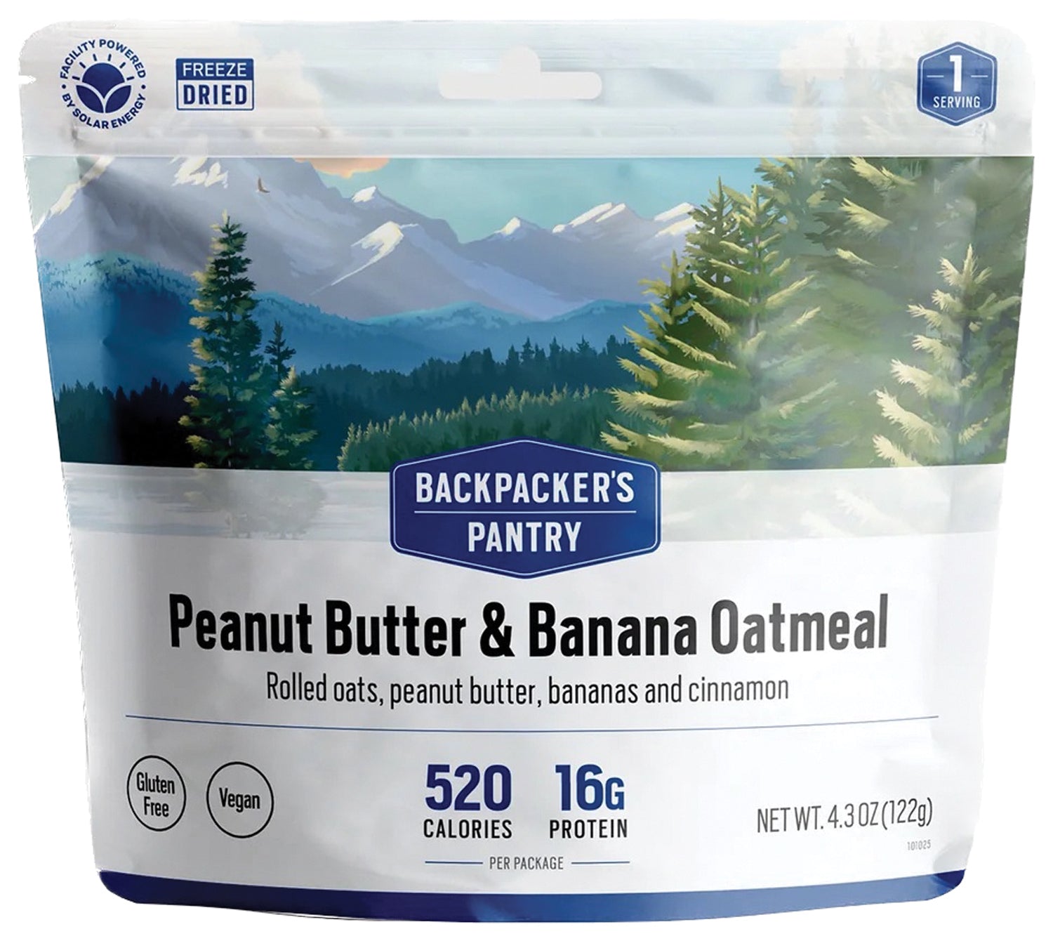 Backpackers Pantry Peanut Butter & Banana Oatmeal - 1 Pack | Lightweight Camping Breakfast | Hiking, Backpacking & Outdoor Adventures