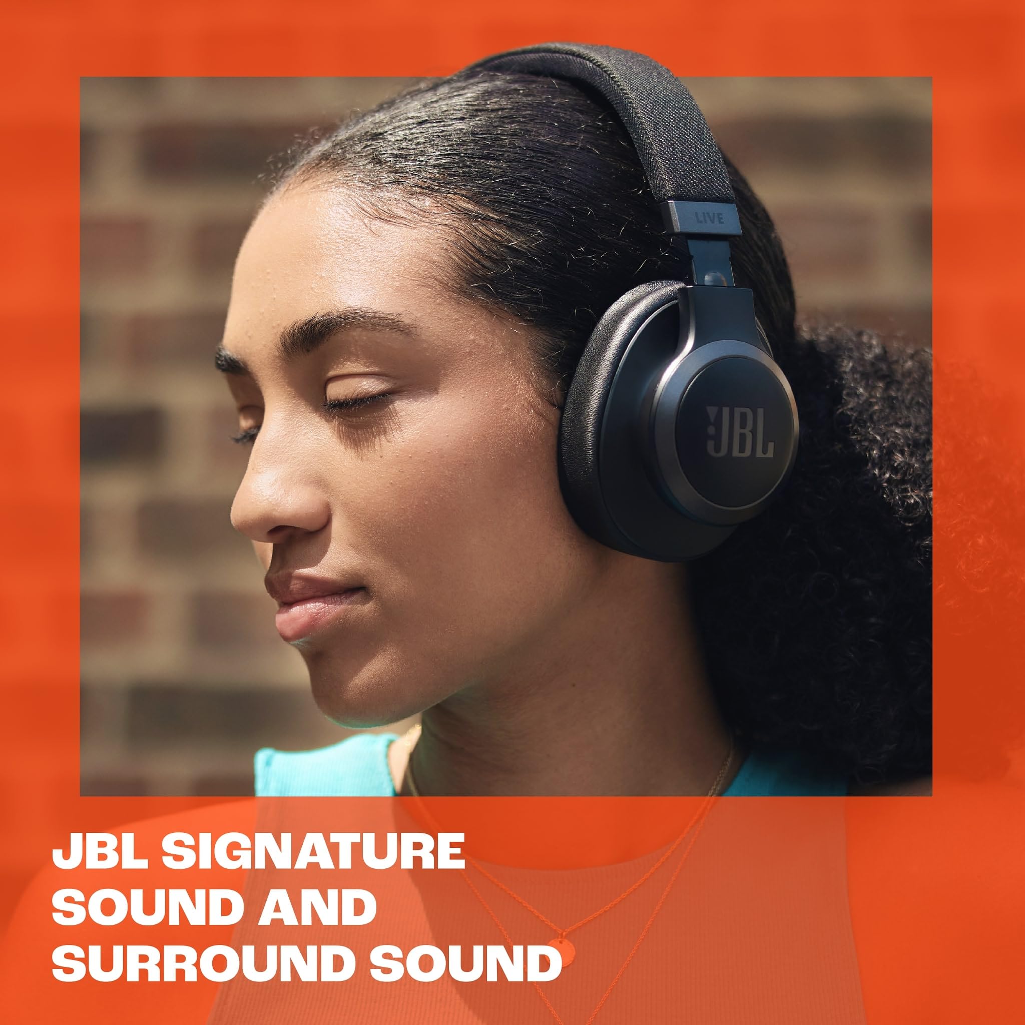 JBL Live 770 NC Wireless Over-Ear Headphones with Active Noise Cancelling, 65-Hour Battery Life, Bluetooth 5.0, Built-in Mic - Sandstone | Perfect for Travel, Work & Home Entertainment