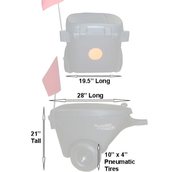 Premium Mobility Scooter Coach - Lightweight & Portable Electric Scooter for Seniors & Adults - Ideal for Shopping, Travel & Outdoor Adventures
