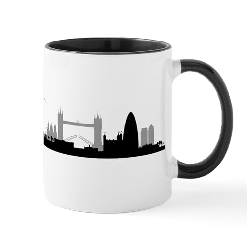 White/Black Inside - Skyline London Mugs