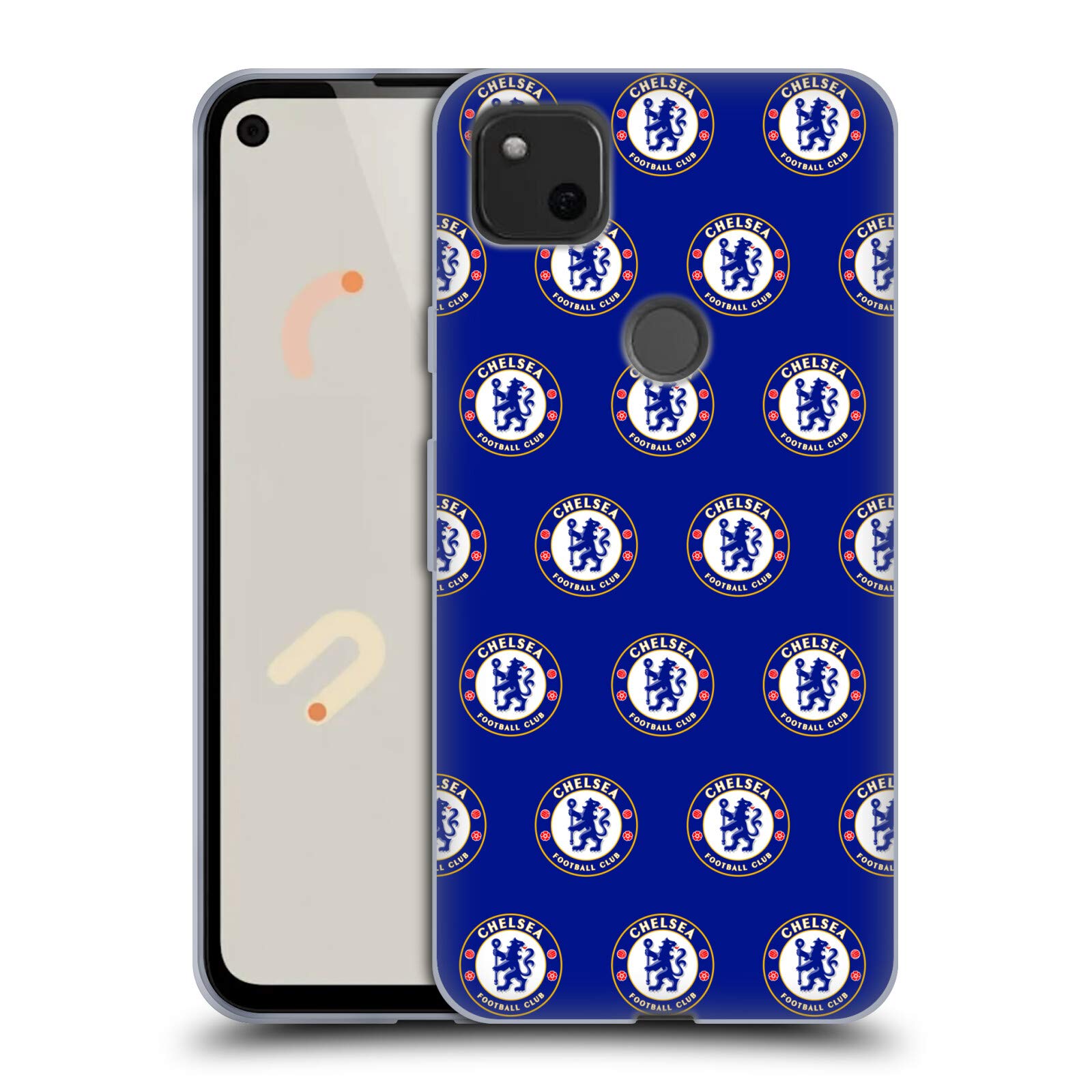 Chelsea FC Soft Gel Case for Google Pixel 4a - Officially Licensed Phone Cover for Football Fans