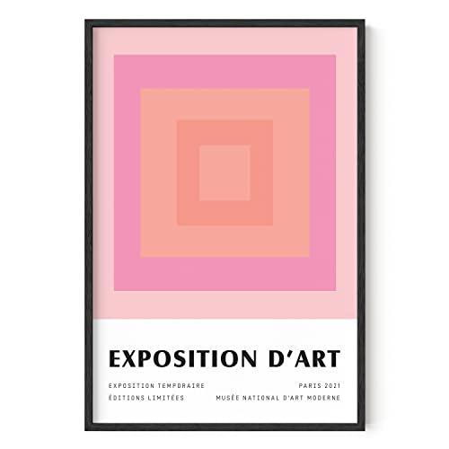 Pink Geometric Squares