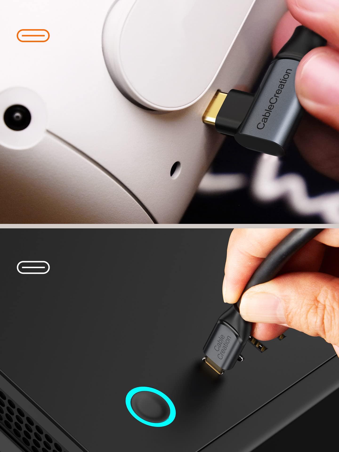 CableCreation 16FT USB C to C VR Link Cable - 5Gbps High-Speed for Meta Quest Pro/Quest 2/Pico 4 & VR Headsets - 5M PC Gaming Accessories for Immersive VR Gaming & PC Connectivity
