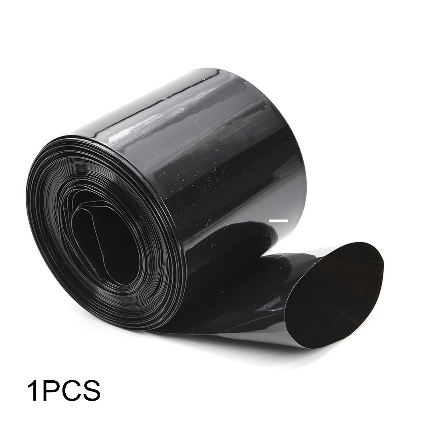 PVC Heat Shrink Tubing for Batteries - 7.5m Black Battery Pack Insulation Wrap - Electrical Wire Protection for DIY Projects, Electronics Repair & Battery Maintenance