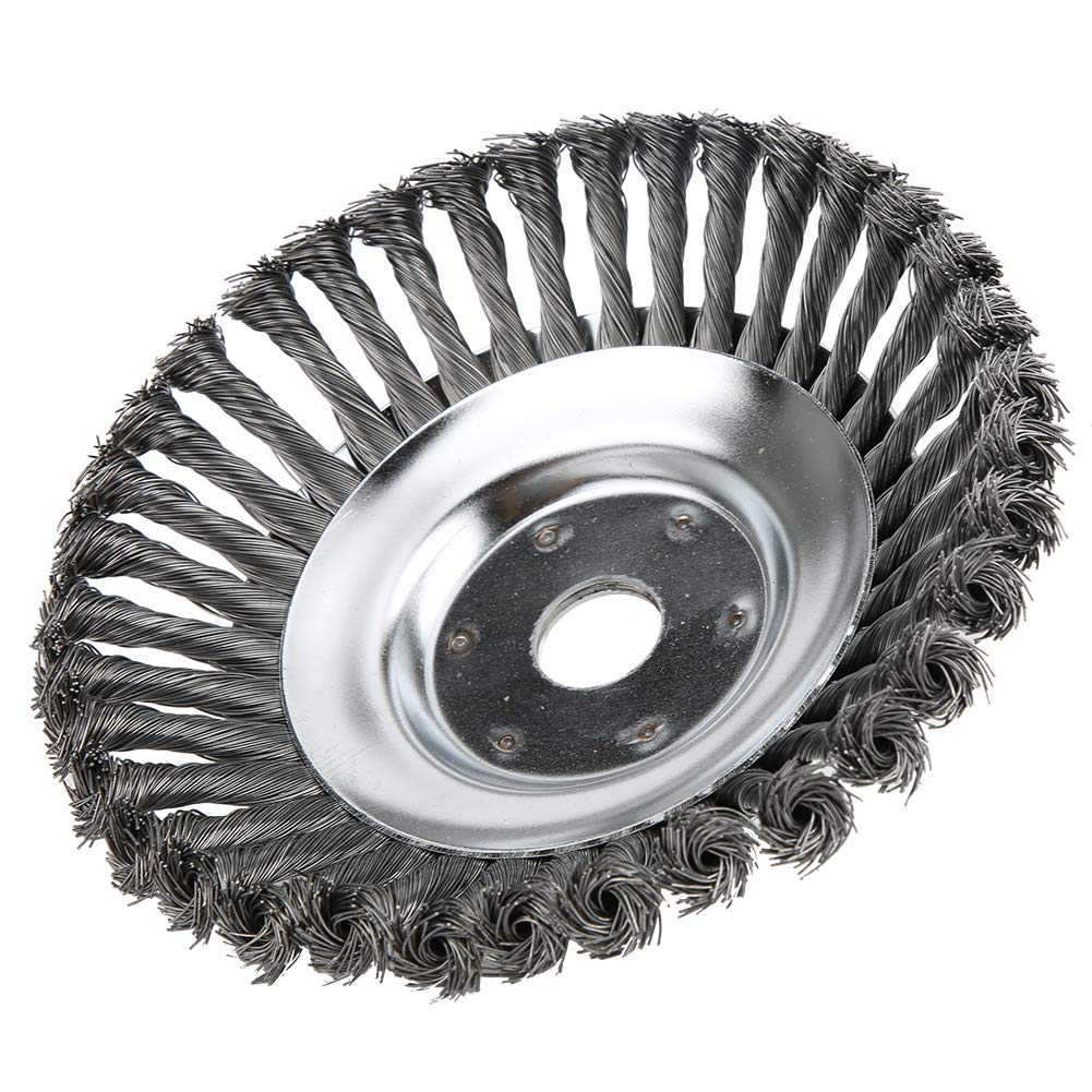EVTSCAN 8 Inch Steel Wire Lawn Mower Brush Head Replacement - Durable Garden Tool for Grass Trimming, Yard Cleaning & Dust Removal - Perfect for Lawn Care, Landscaping & Outdoor Maintenance